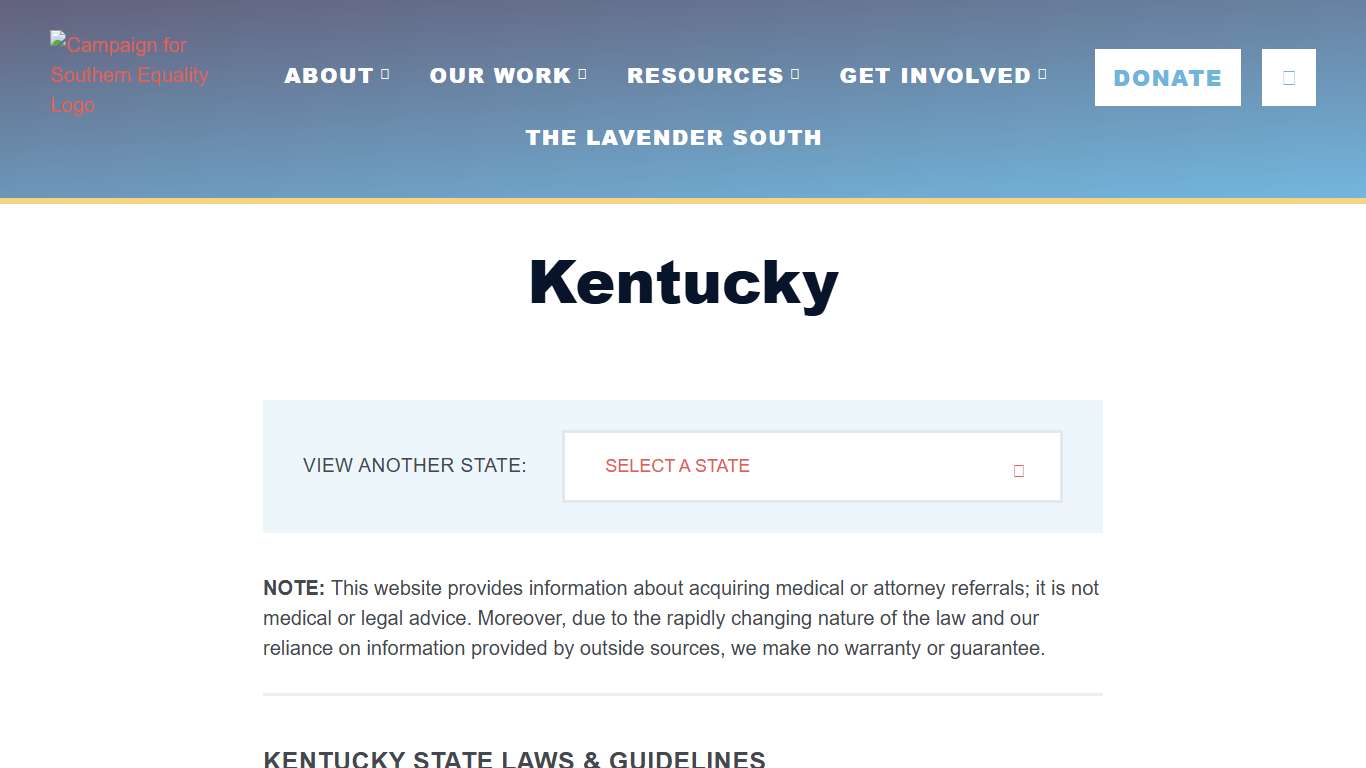 Kentucky - Campaign for Southern Equality